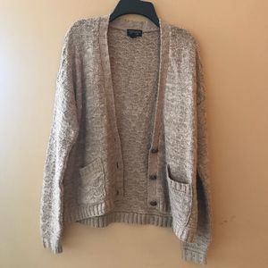 Topshop Tan Knitted Cardigan